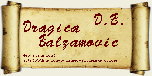 Dragica Balzamović vizit kartica